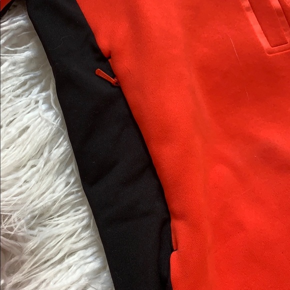 Orange-Red Therma-Fit Nike Hooded Sweatshirt - Med - Picture 3 of 8